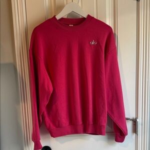 ALO Yoga accolade Vibrant Crewneck Sweater Pink Summer Crush